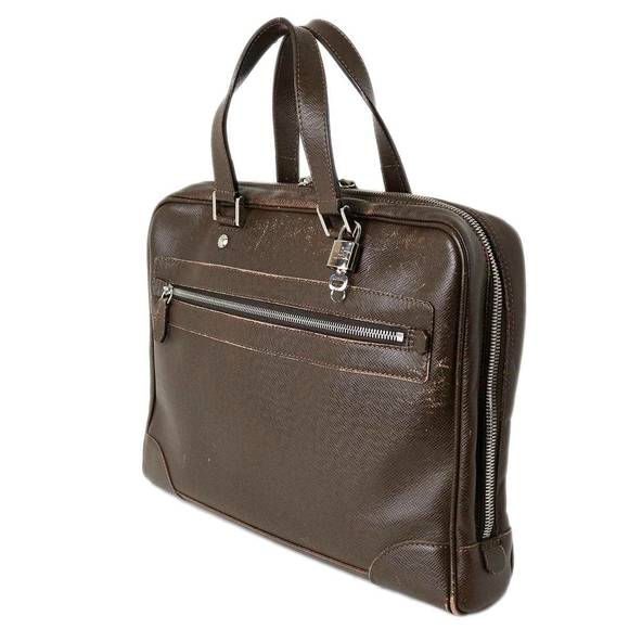 Louis Vuitton Brown Igor Document Bag Taiga Grizzly - Picture 1 of 1